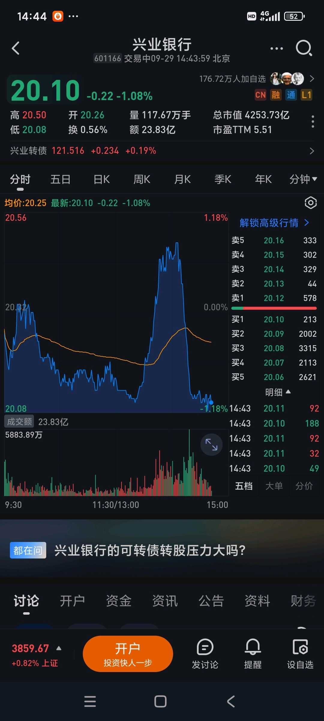 兴业银行: 兴业银行关于实施2025年度A股中期权益分派时“兴业转债”停止转股的提示性公告
