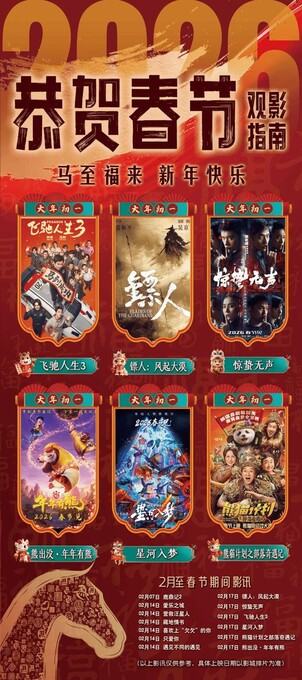 3部电影定档2026春节档 现存电影相关企业超168万家